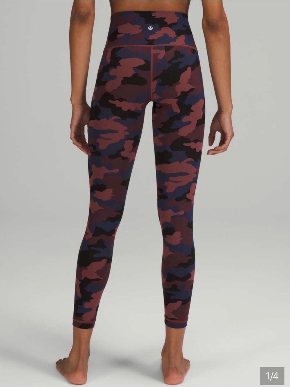 lululemon athletica Burgundy Navy Black Camo High-Rise Leggings